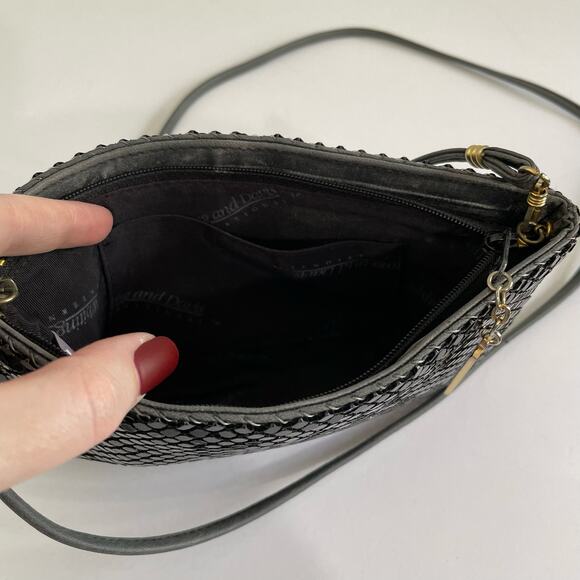 Whiting & Davis Vintage Black Mesh Evening Bag Crystal Faceted Chainmail Clutch - Picture 9 of 13